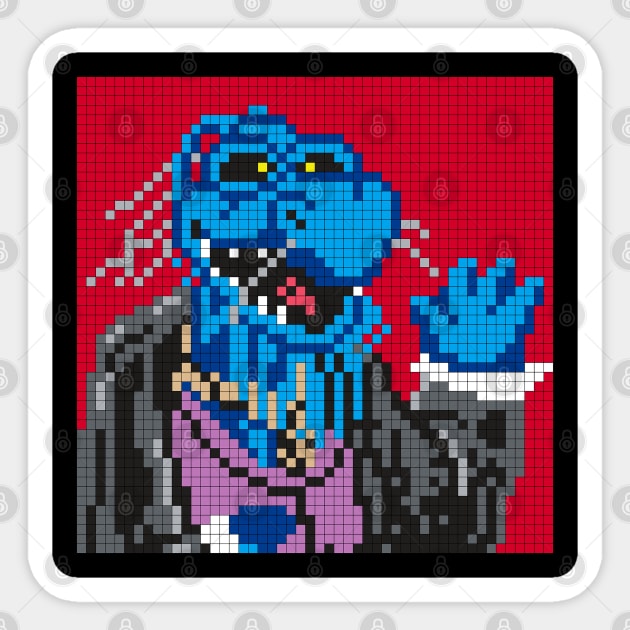 POXELART - Uncle Deadly From The Muppets Sticker by JigongNumpuk